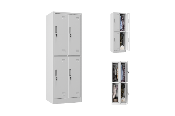 SZAFA BHP 4-KOMOROWA; 60CM; RAL - ZMONTOWANA (na palecie)